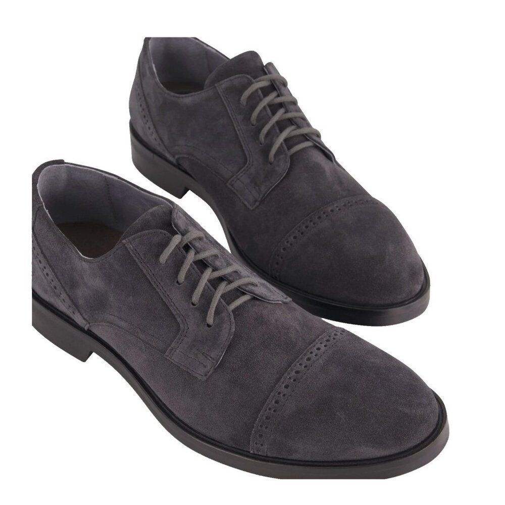 Naot Bondos Mens Oxford Dress Shoes EU 42 US 9 Charcoal Suede Lace Up NWOB